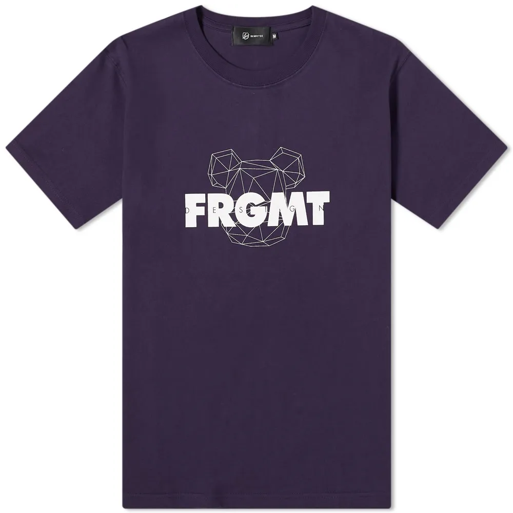 Fragment x Be@Rbrick Spray Logo T-ShirtNavy