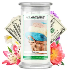 Fresh Linen Cash Money Candles Made in USA