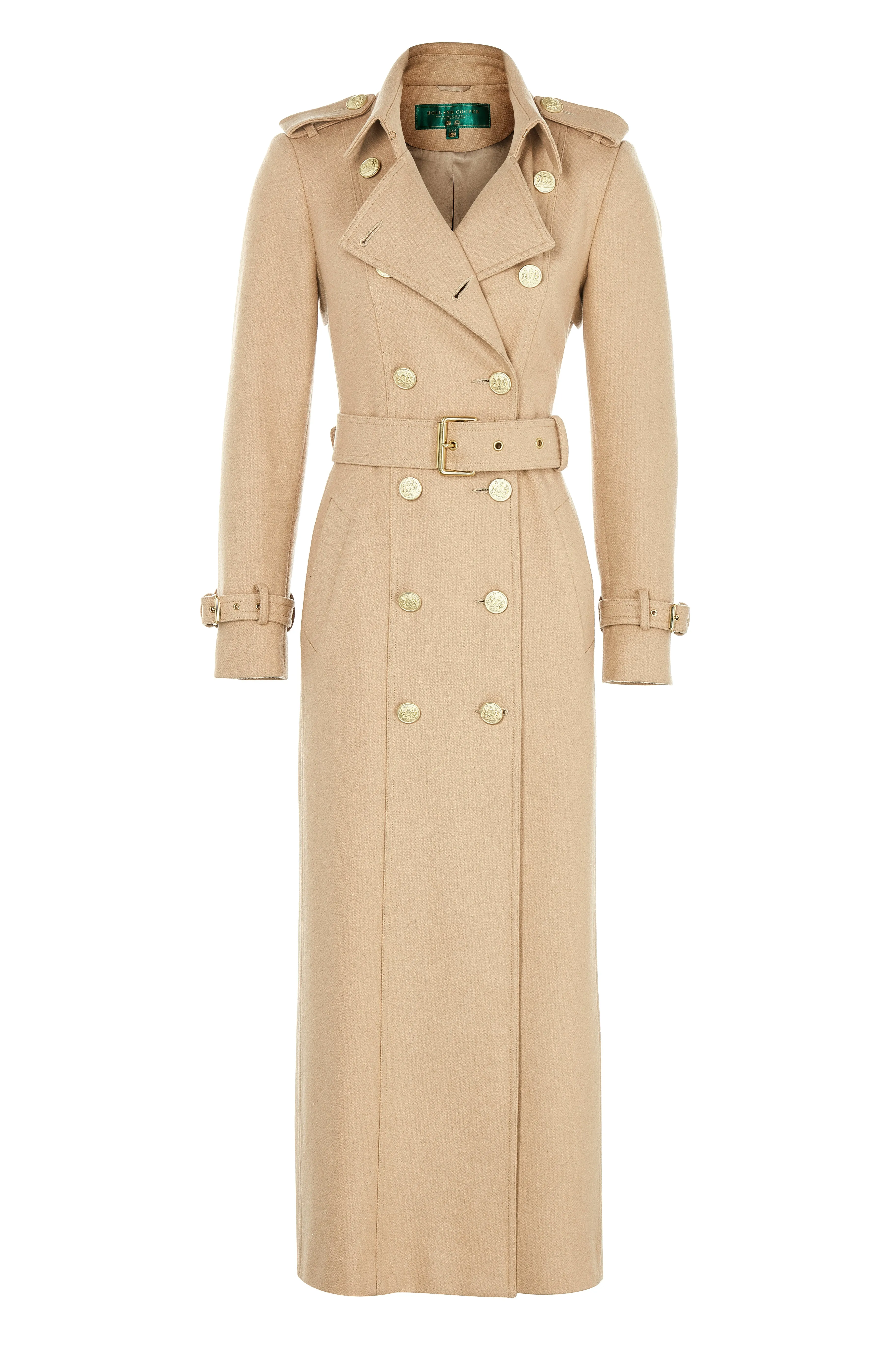 Full Length Marlborough Trench Coat (Camel)