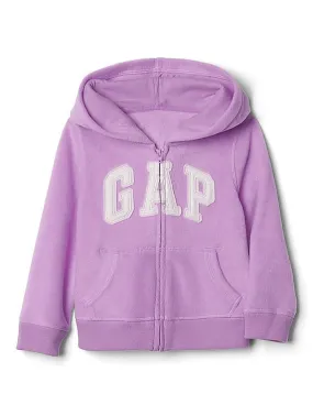 GAP Girls Purple Pro Fleece Logo Zip Hoodie