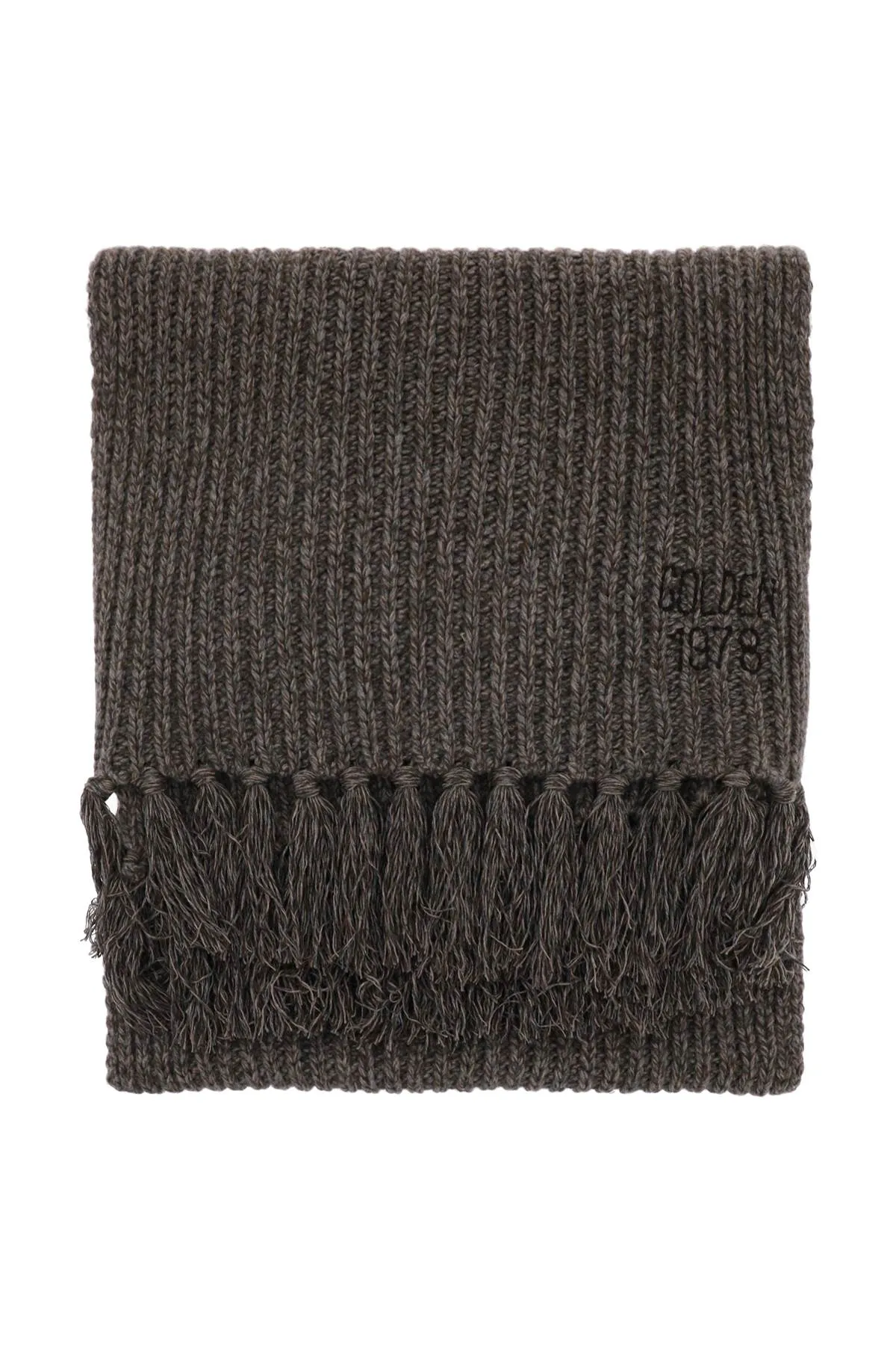 Golden goose journey wool and cashmere scarf GUP01629 P001288 ASH BROWN