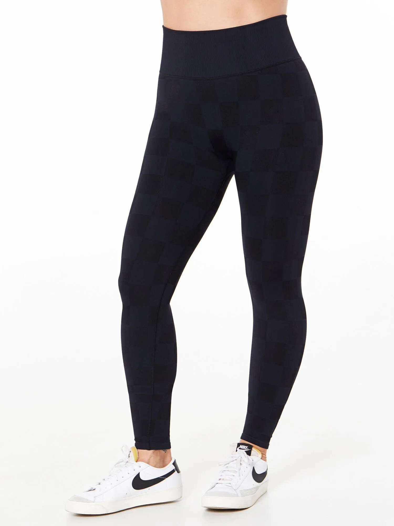 Good American | Shine Jacquard Legging | Black