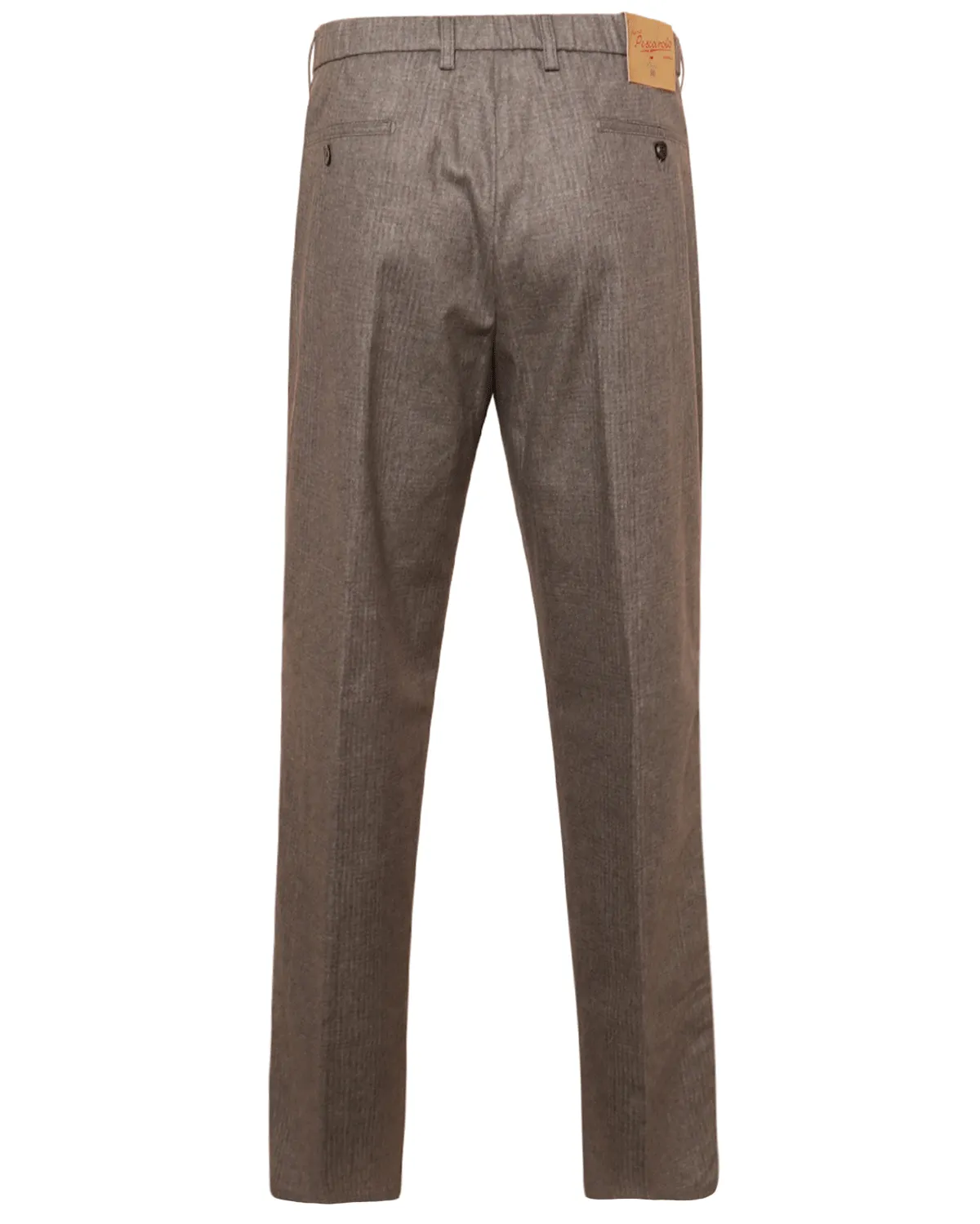 Grey Cashmere Elastic Waistband Semi Dress Pant