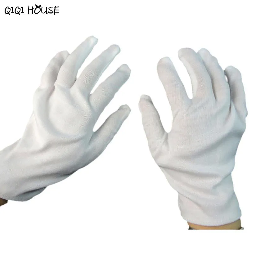 Halloween Gloves White Cotton Costume Accessories Gloves Evening Party Gloves Eldiven Workout Gloves Luva#B921 SM6