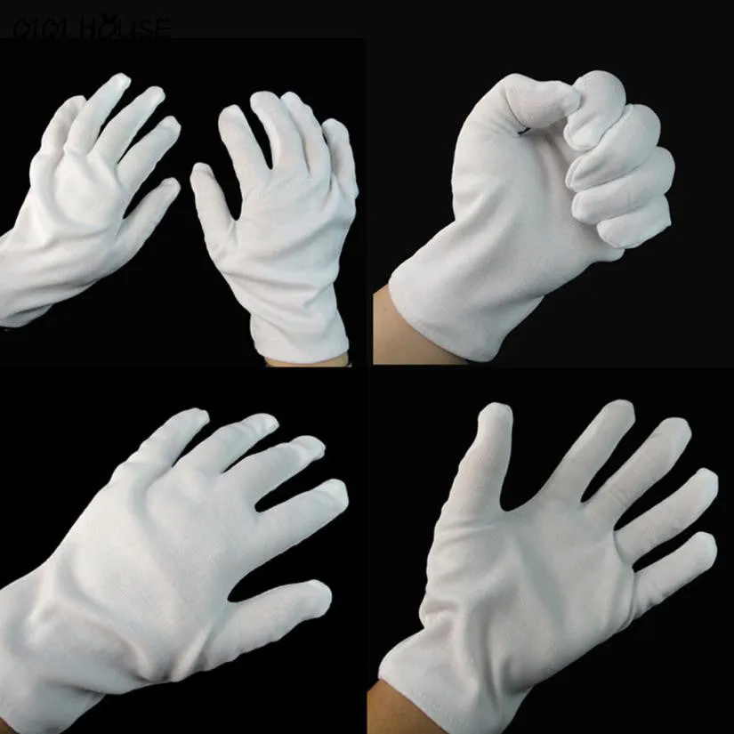 Halloween Gloves White Cotton Costume Accessories Gloves Evening Party Gloves Eldiven Workout Gloves Luva#B921 SM6