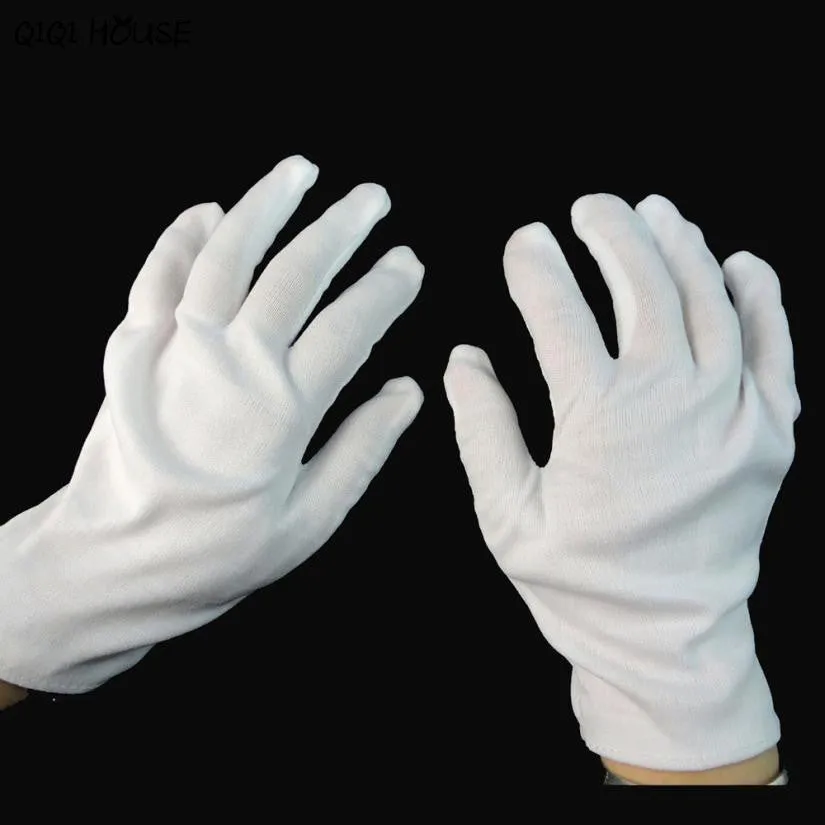 Halloween Gloves White Cotton Costume Accessories Gloves Evening Party Gloves Eldiven Workout Gloves Luva#B921 SM6