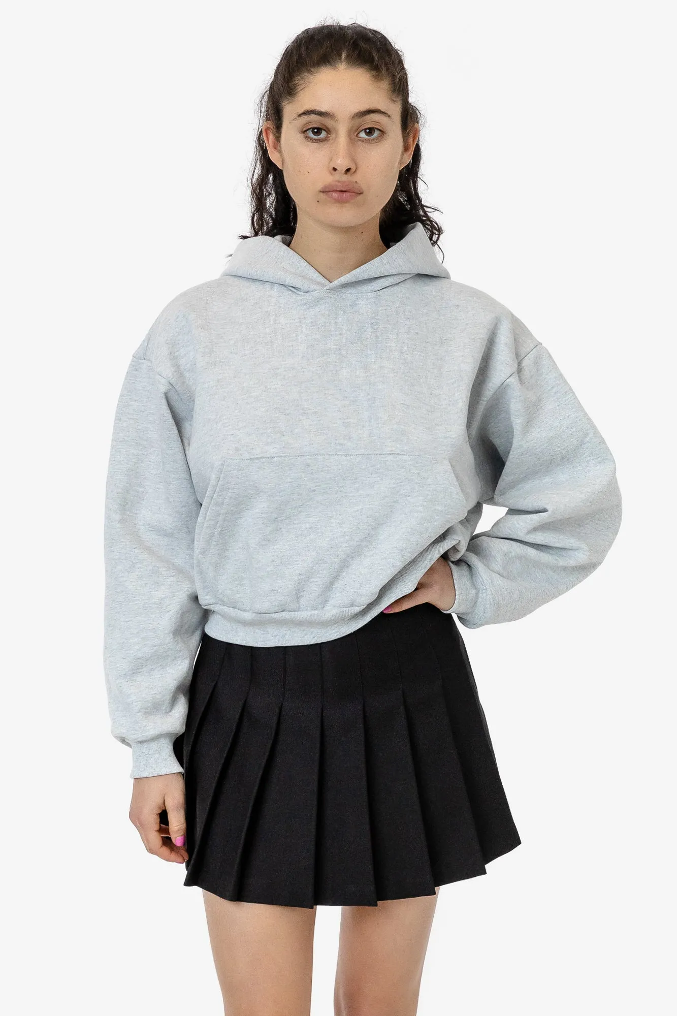 HF19 - Heavy Fleece Cropped Hoodie (Piece Dye)