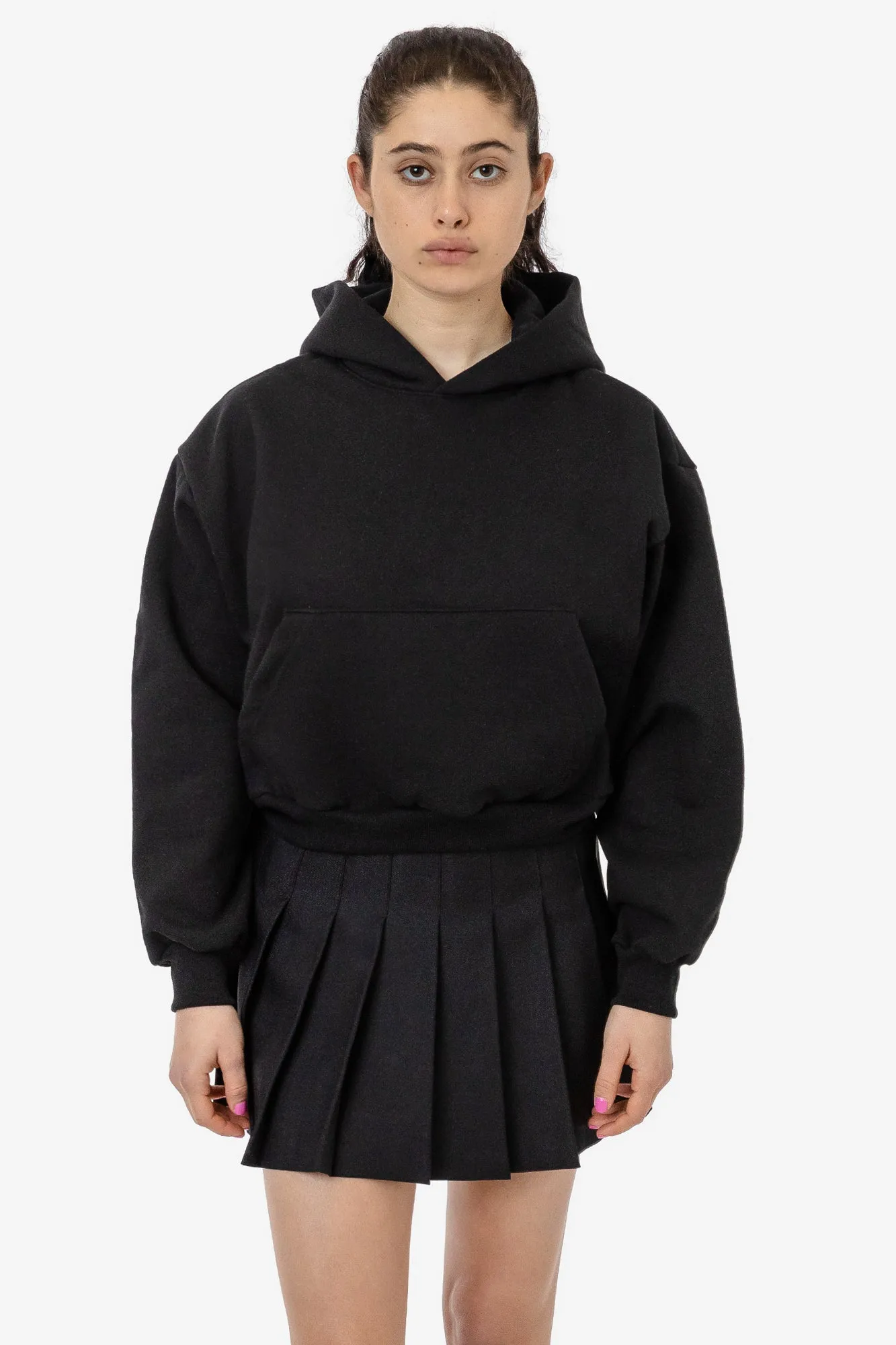 HF19 - Heavy Fleece Cropped Hoodie (Piece Dye)