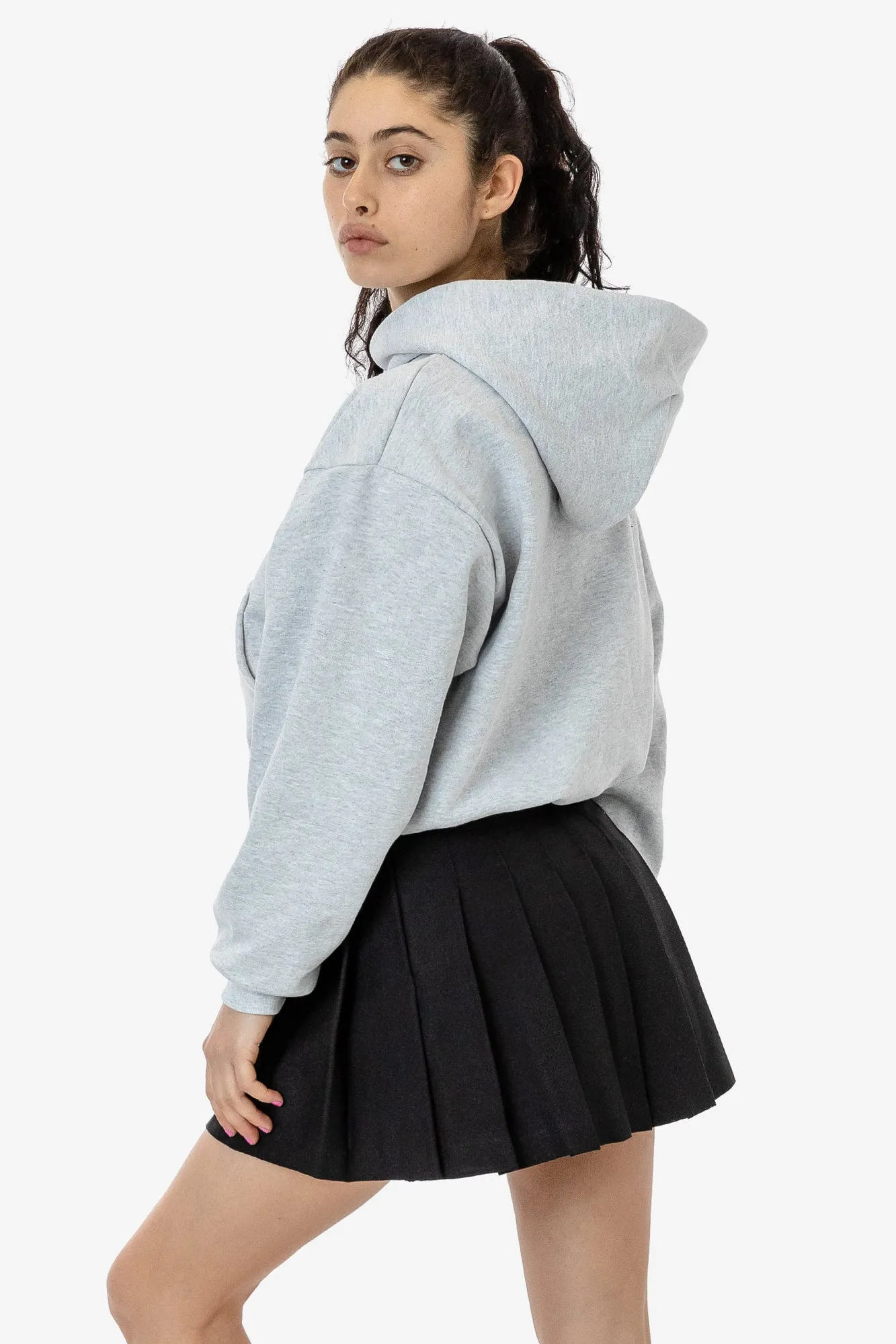 HF19 - Heavy Fleece Cropped Hoodie (Piece Dye)