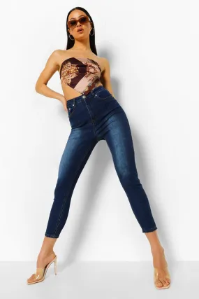 High Waisted Stretch Skinny Jeans