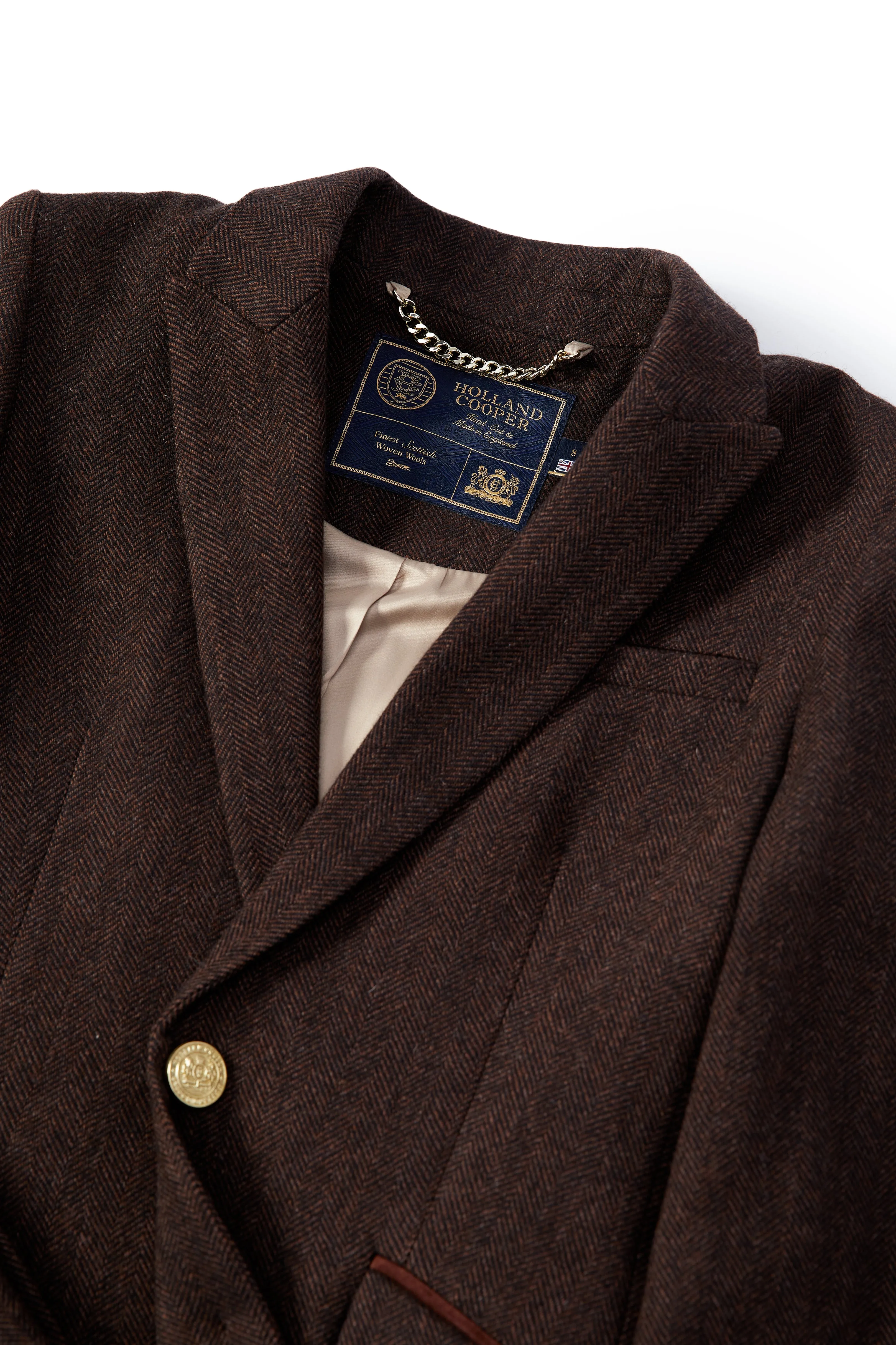 Highgrove Coat (Chocolate Herringbone)