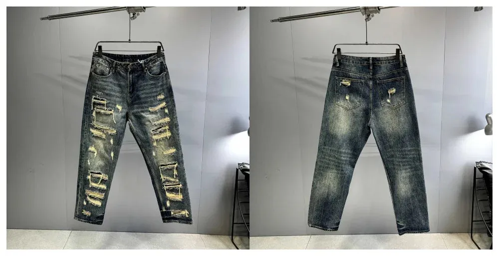 Indigo 26 Blue Distressed Jeans