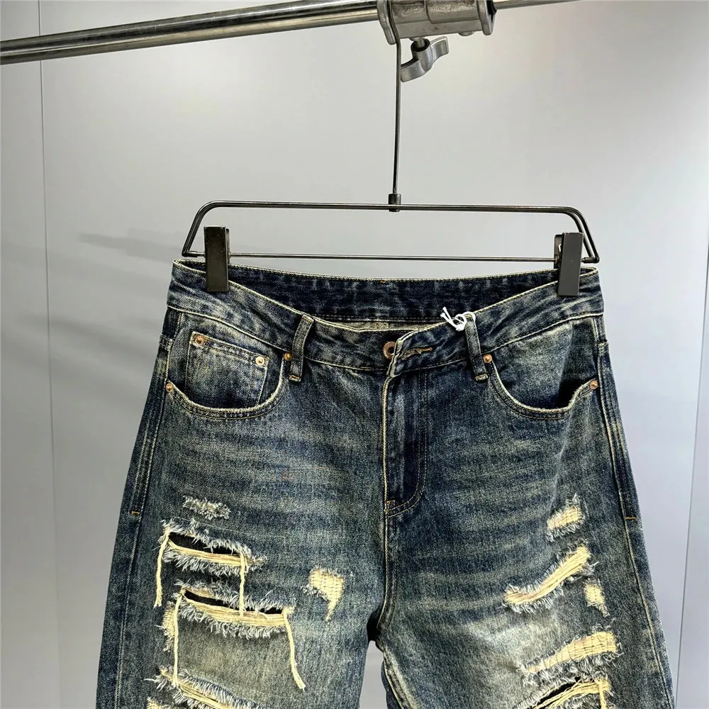 Indigo 26 Blue Distressed Jeans