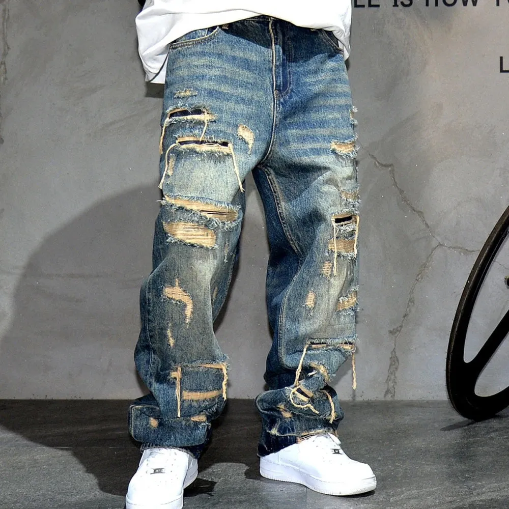 Indigo 26 Blue Distressed Jeans