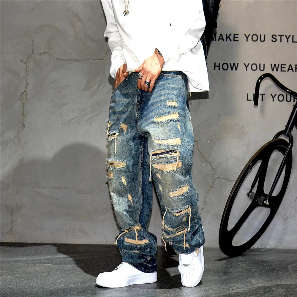 Indigo 26 Blue Distressed Jeans