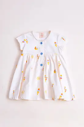 Isabella Dress - Ice Cream