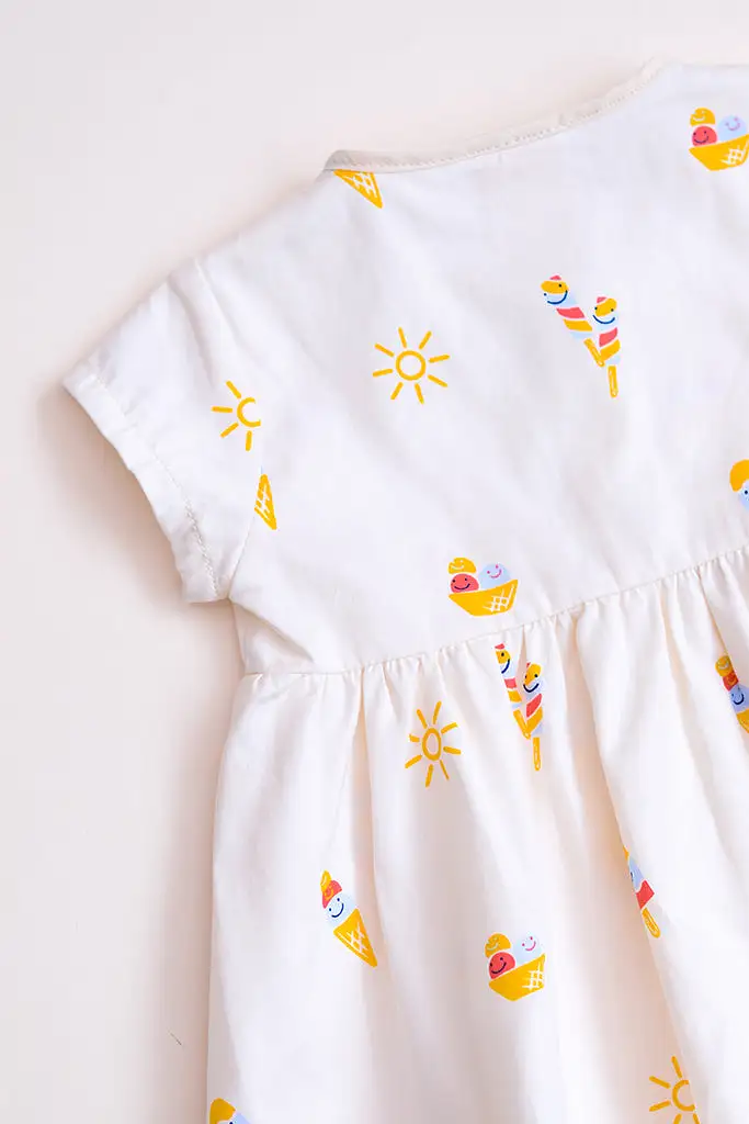 Isabella Dress - Ice Cream