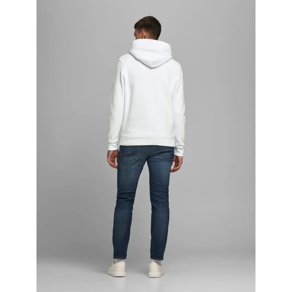 Jack & Jones Retro Logo Hooded Sweatshirts White