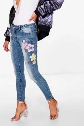 Jenny Floral Printed Skinny Jeans