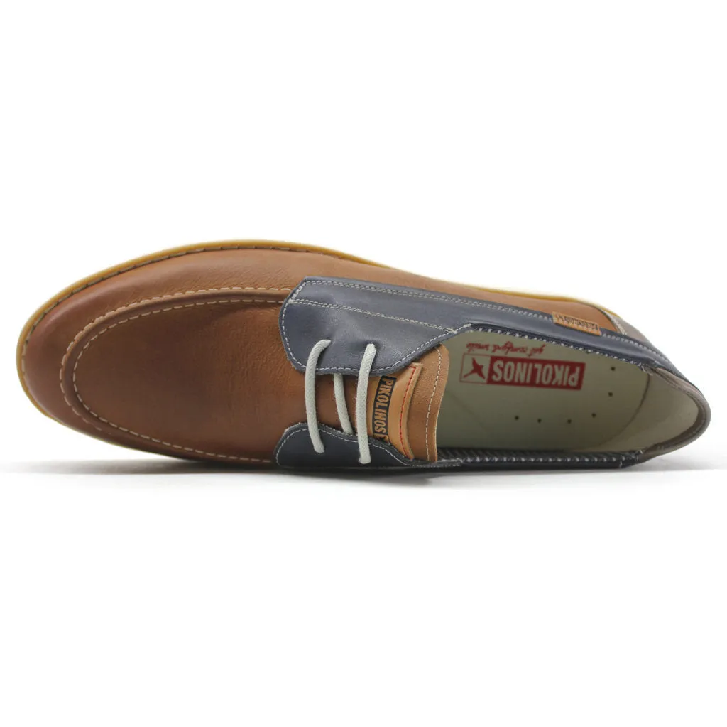 Jucar Calfskin Leather Men's Boat Shoes