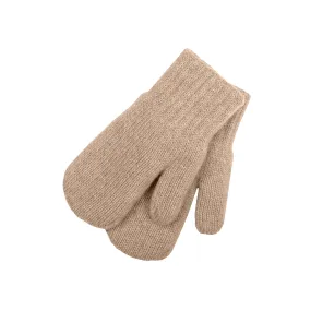 Kids' Knit Double Mittens Cashmere Blend