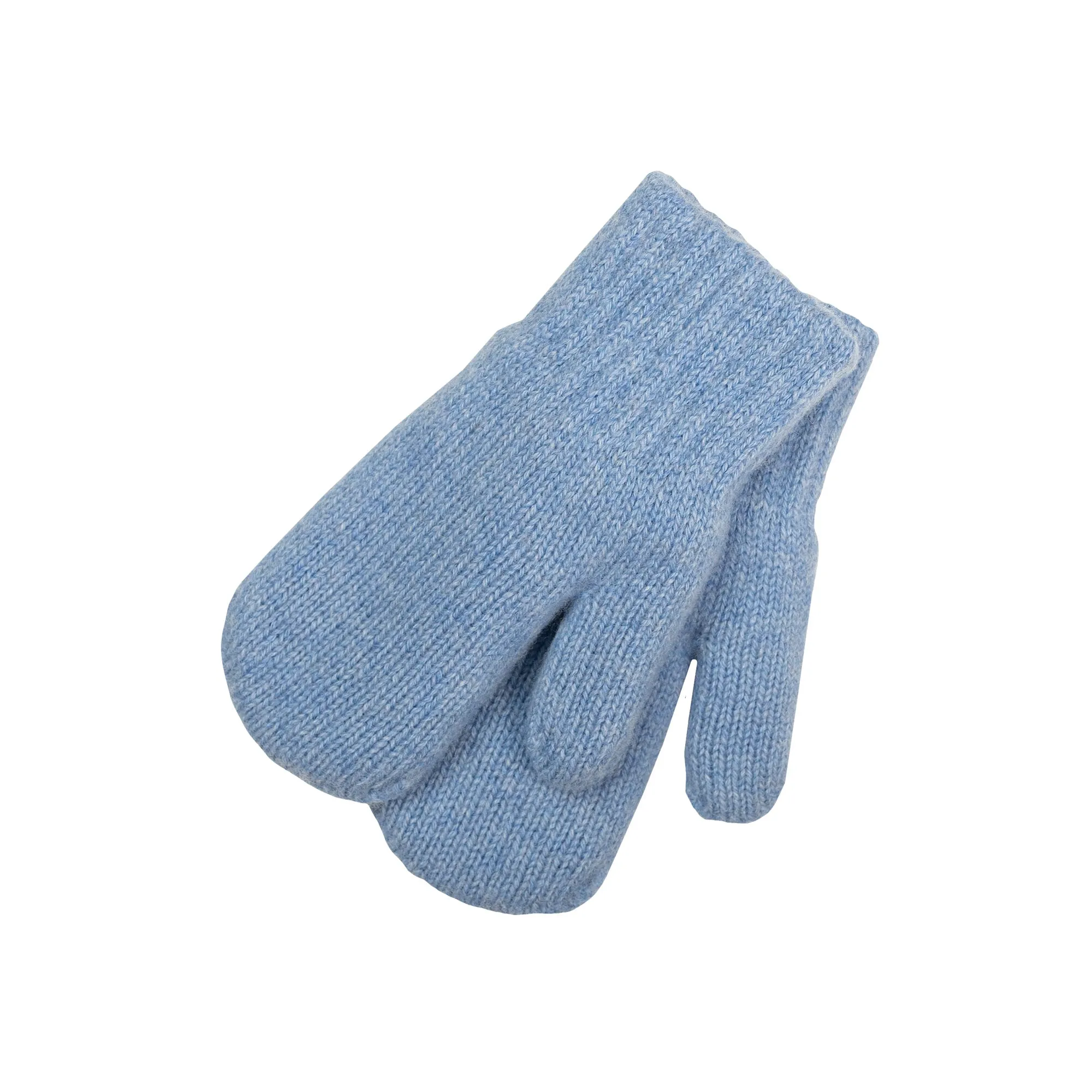 Kids' Knit Double Mittens Cashmere Blend