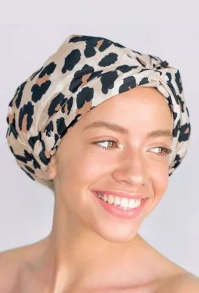 Kitsch Luxe Shower Cap in Leopard