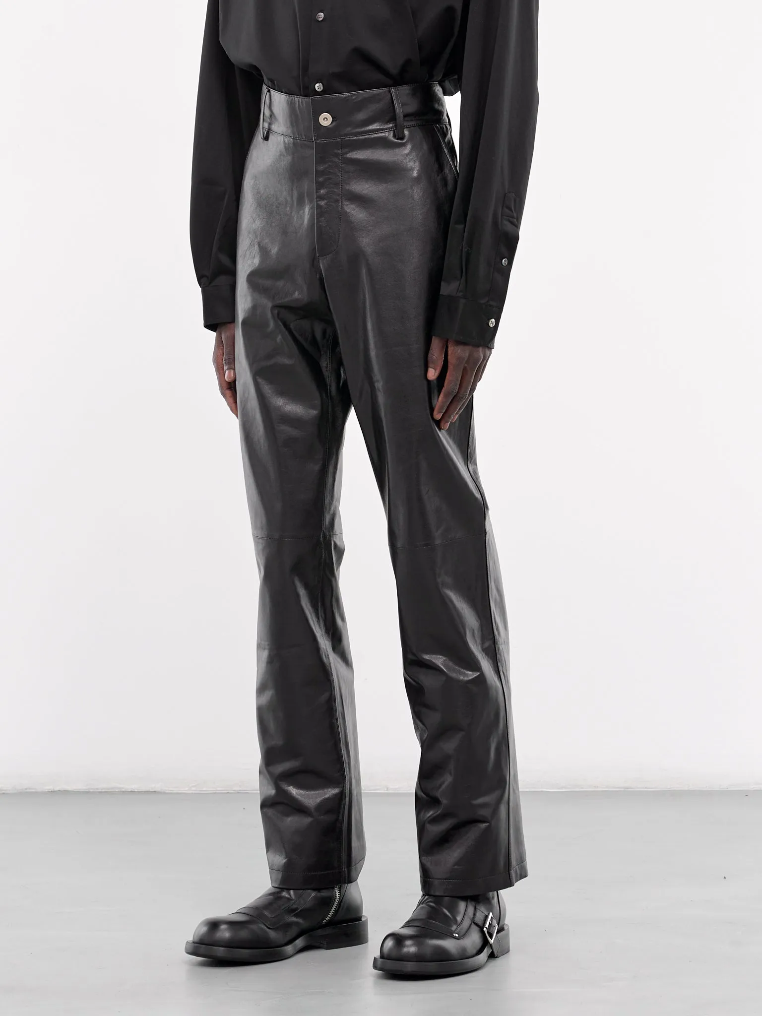 Leather Trousers (007-28-BLACK)