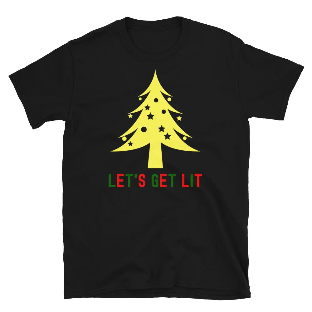 Let's Get Lit Christmas T-Shirt