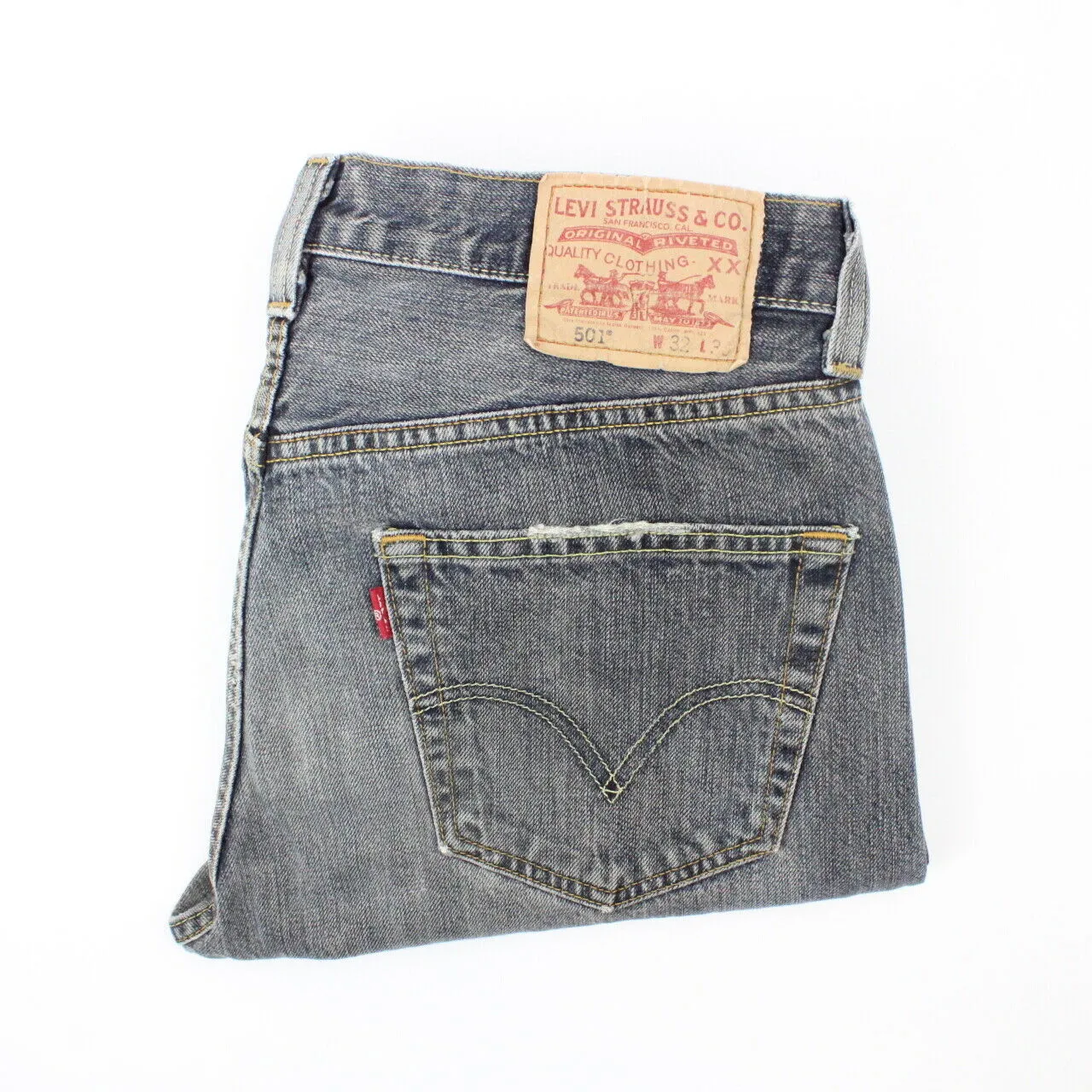 LEVIS 501 Jeans Grey Charcoal | W32 L30