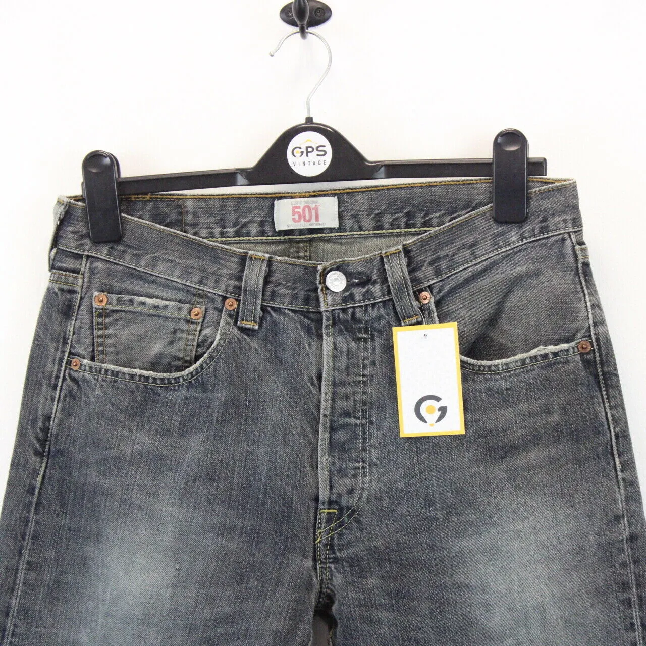 LEVIS 501 Jeans Grey Charcoal | W32 L30