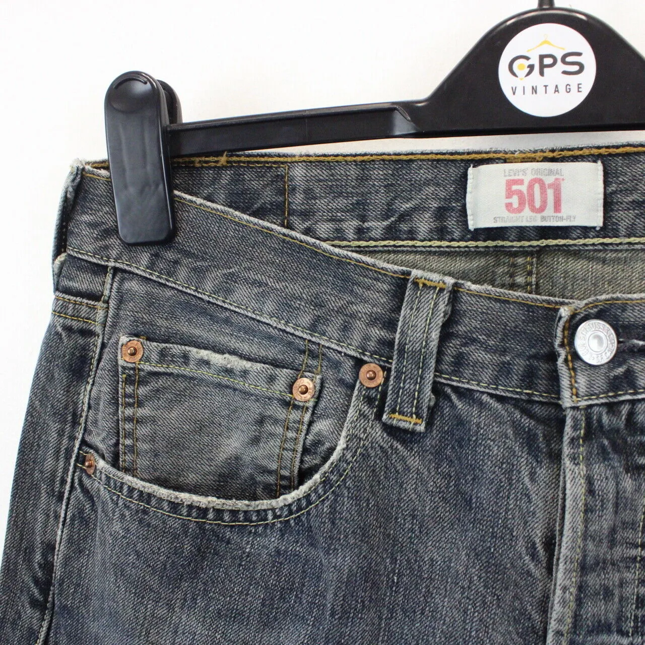 LEVIS 501 Jeans Grey Charcoal | W32 L30