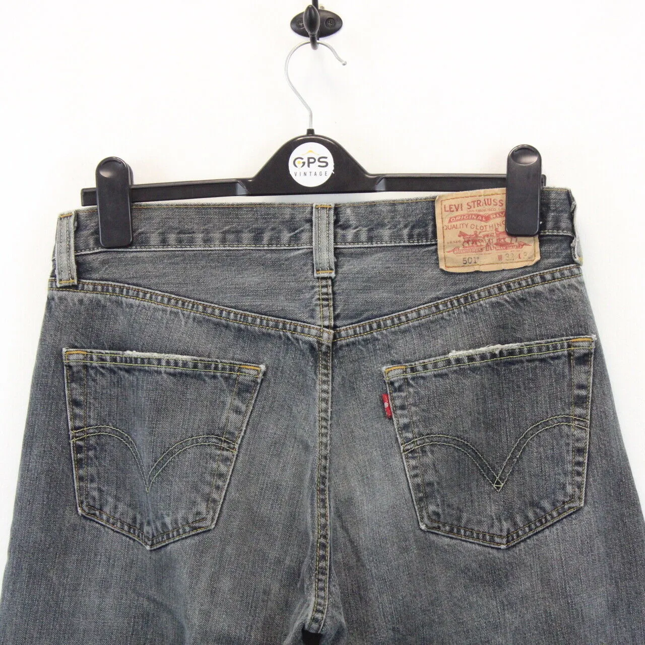 LEVIS 501 Jeans Grey Charcoal | W32 L30