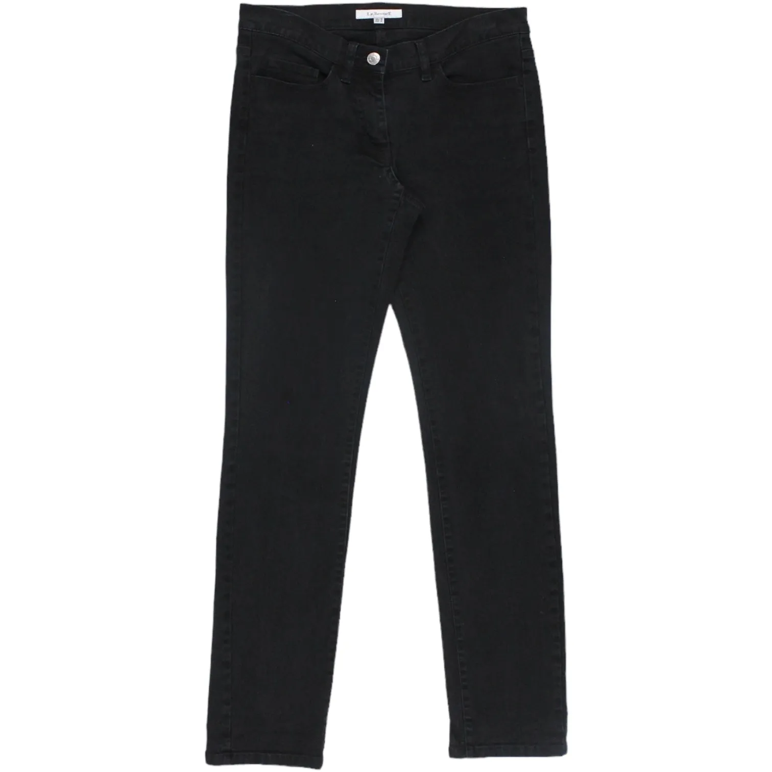 L.K. Bennett Black Denim Mid-Rise Jeans