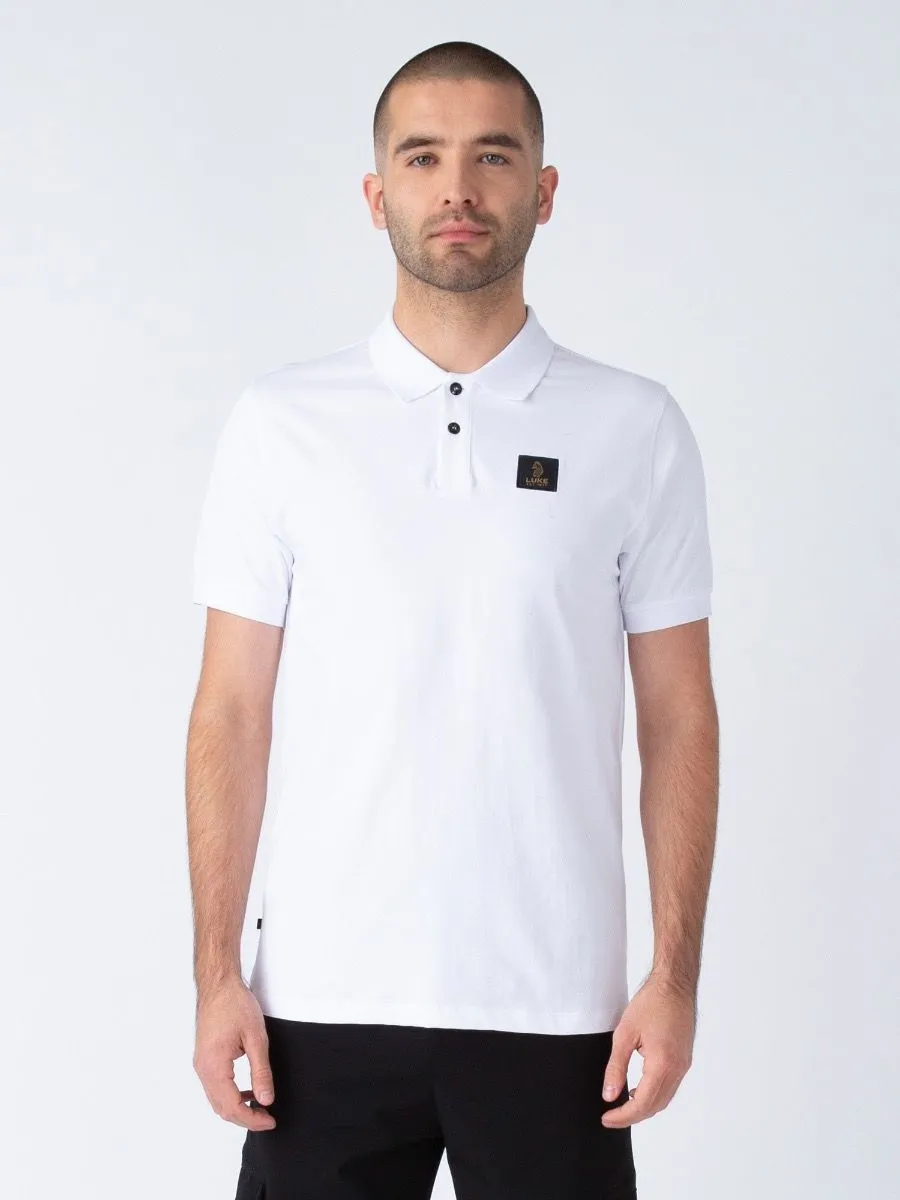 Luke 1977 Laos Patch Pocket Polo Shirts White