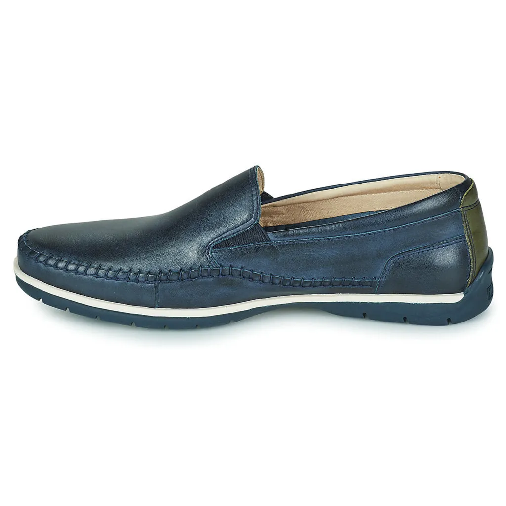 Marbella Calfskin Leather Men's Slip-on Shoes