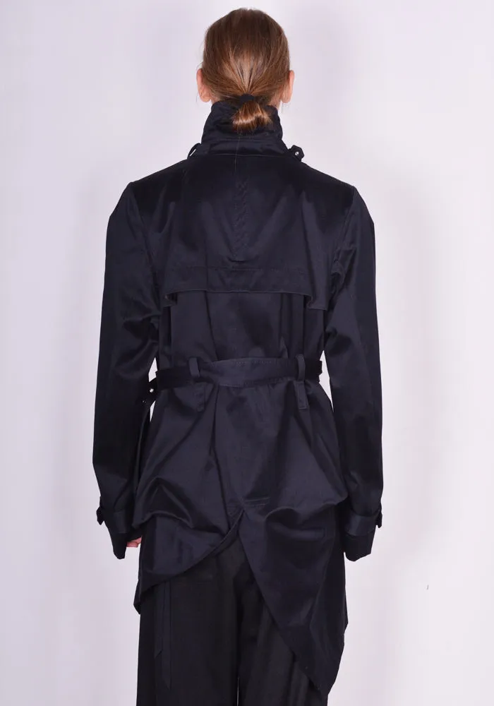 MARINA YEE FW23-CHANOT UNISEX FOLD TRENCH COAT NAVY