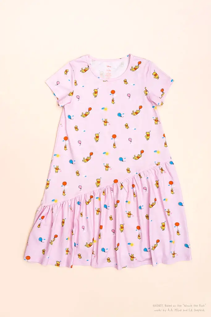 Mary Dress - Pink Balloon Pooh