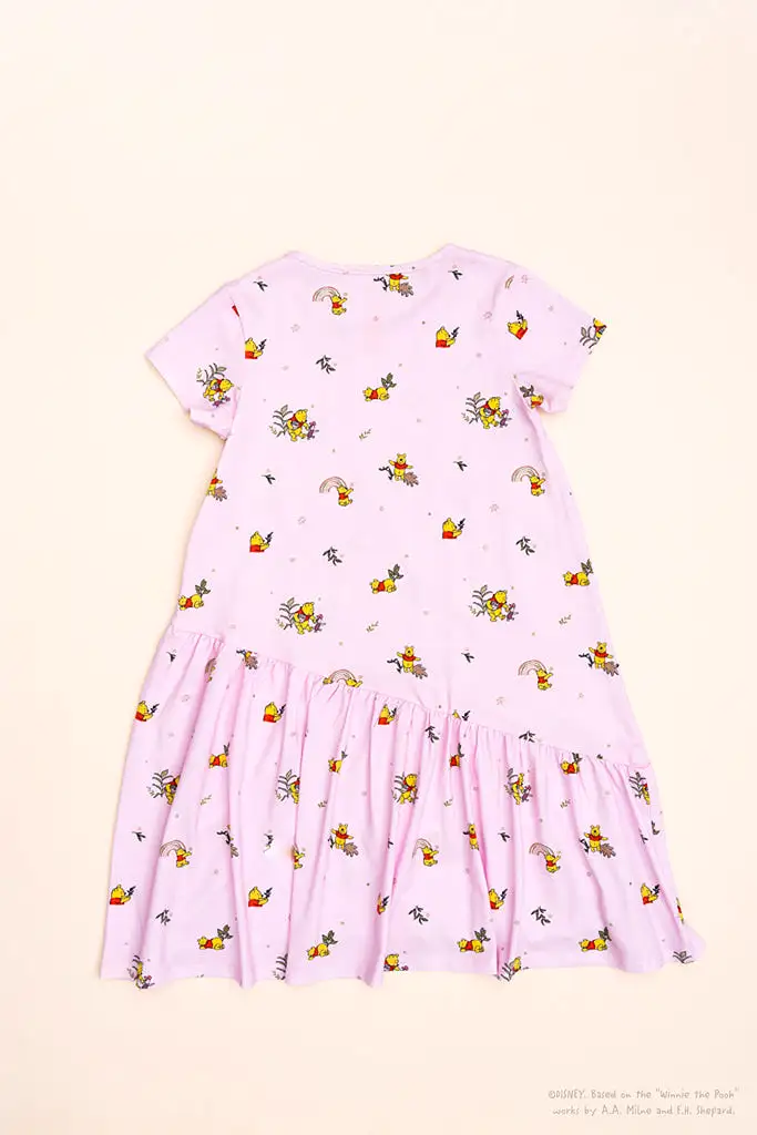 Mary Dress - Pink Rainbow Pooh