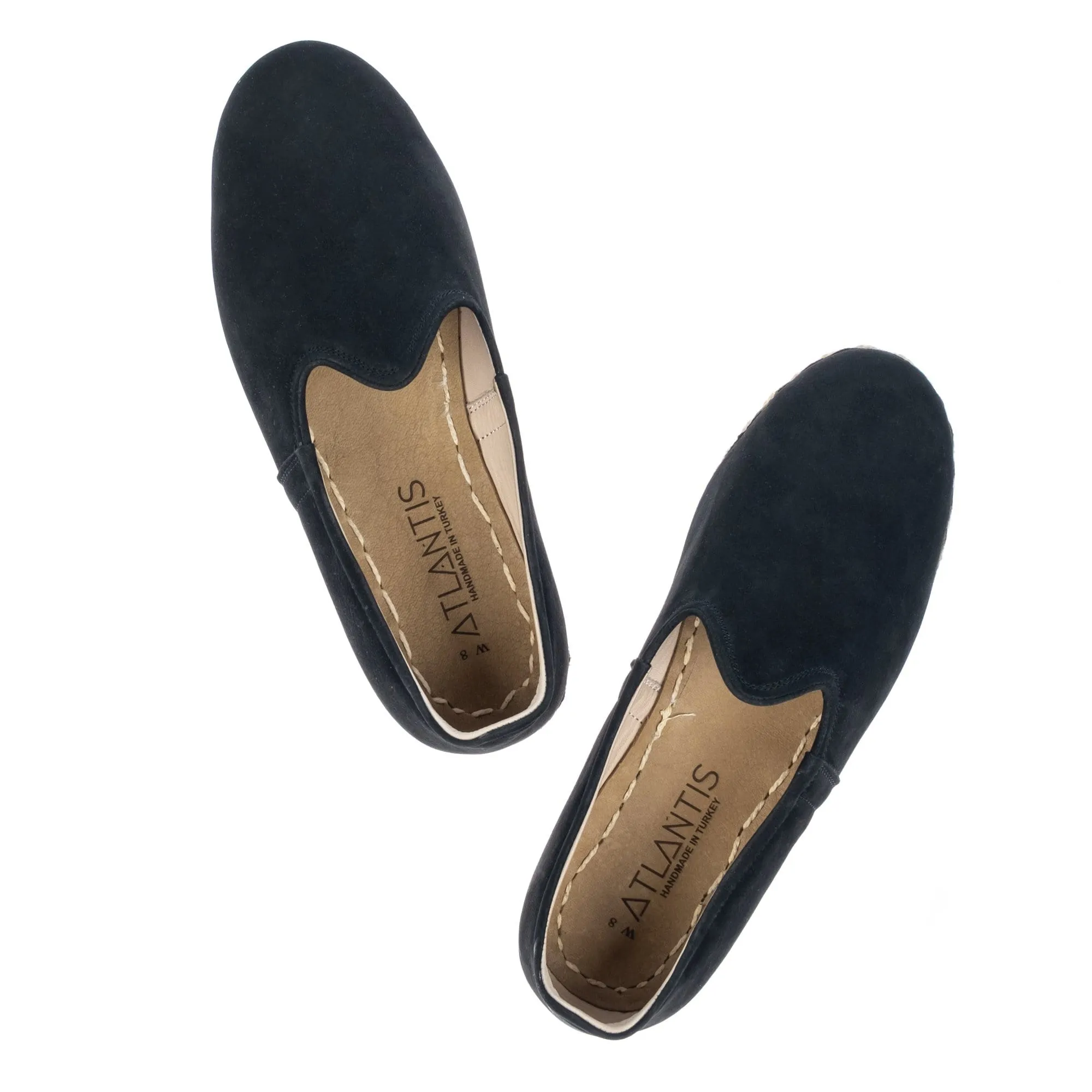 Men's Black Nubucks Slip On Shoes