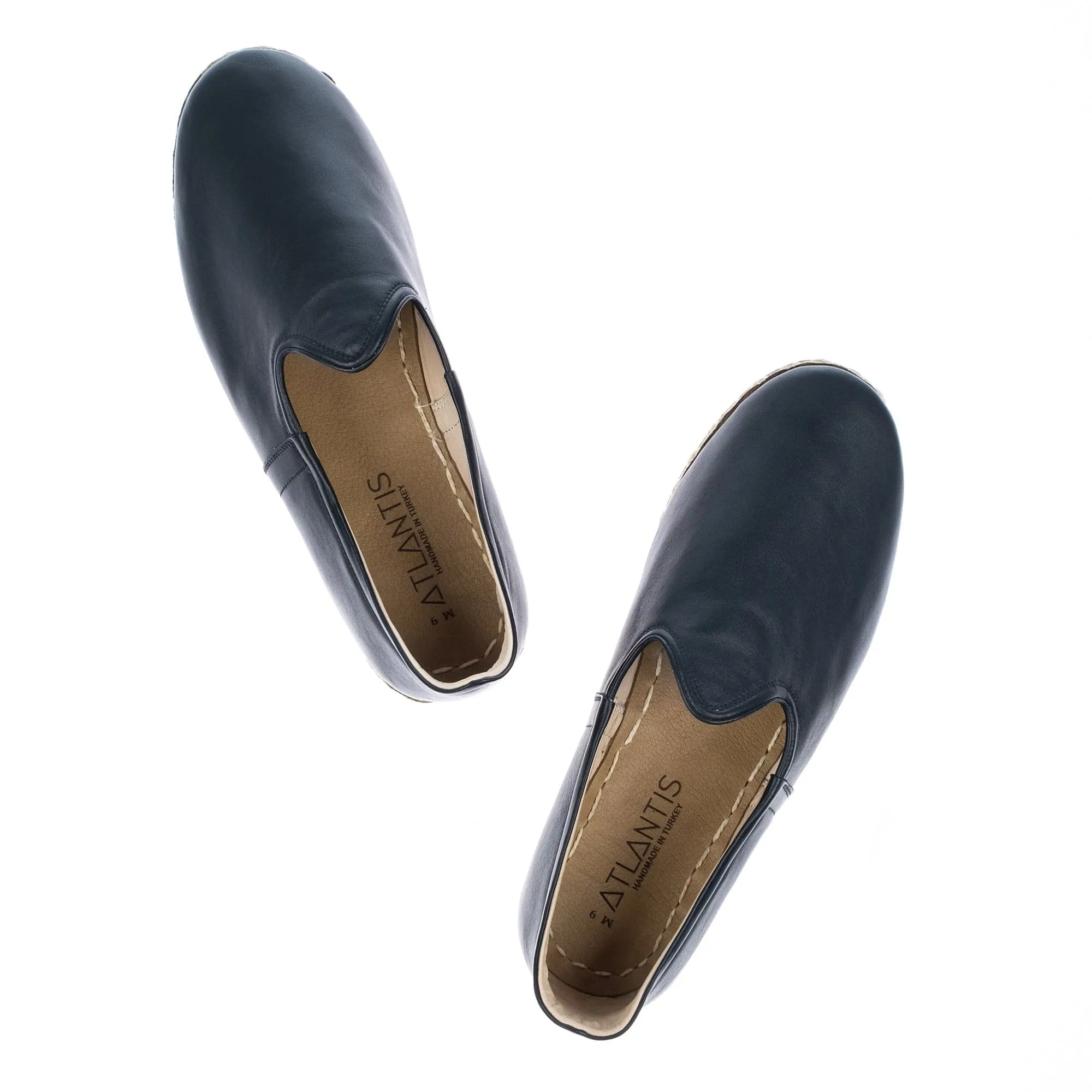 Men's Black Slip On Shoes