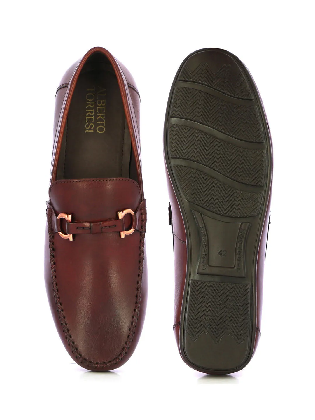 Men's Bordo Leather Loafers