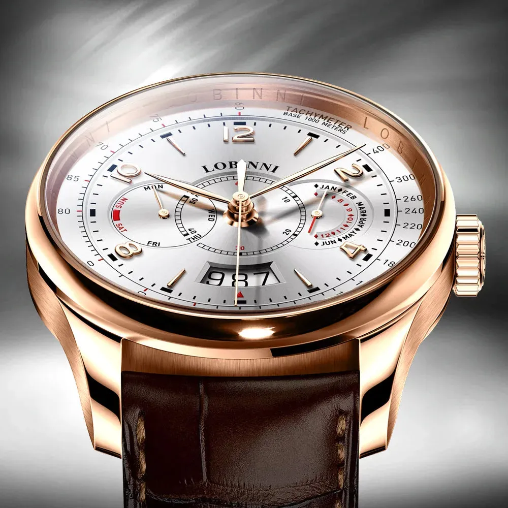 Men's Luxury Sapphire Crystal Waterproof Miyota Automatic Mechanical Wristwatch