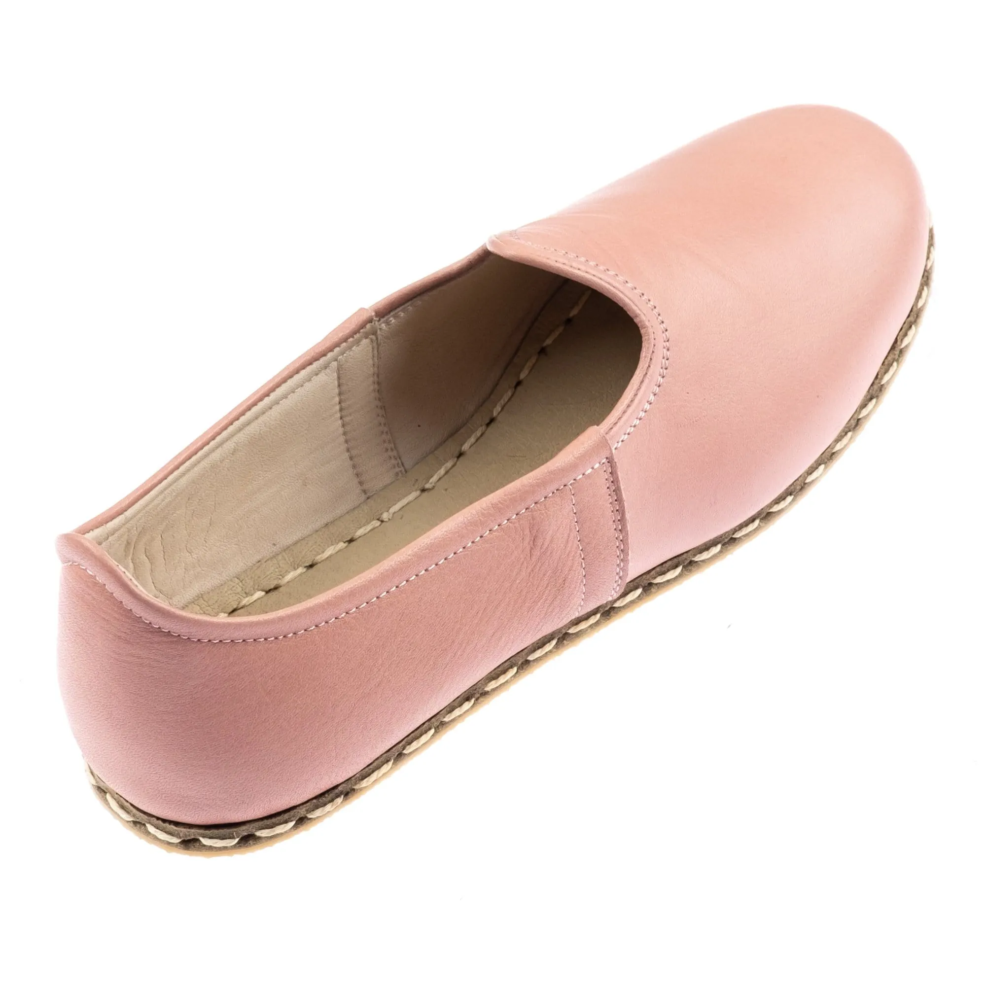 Men's Powder Pink Slip On Shoes