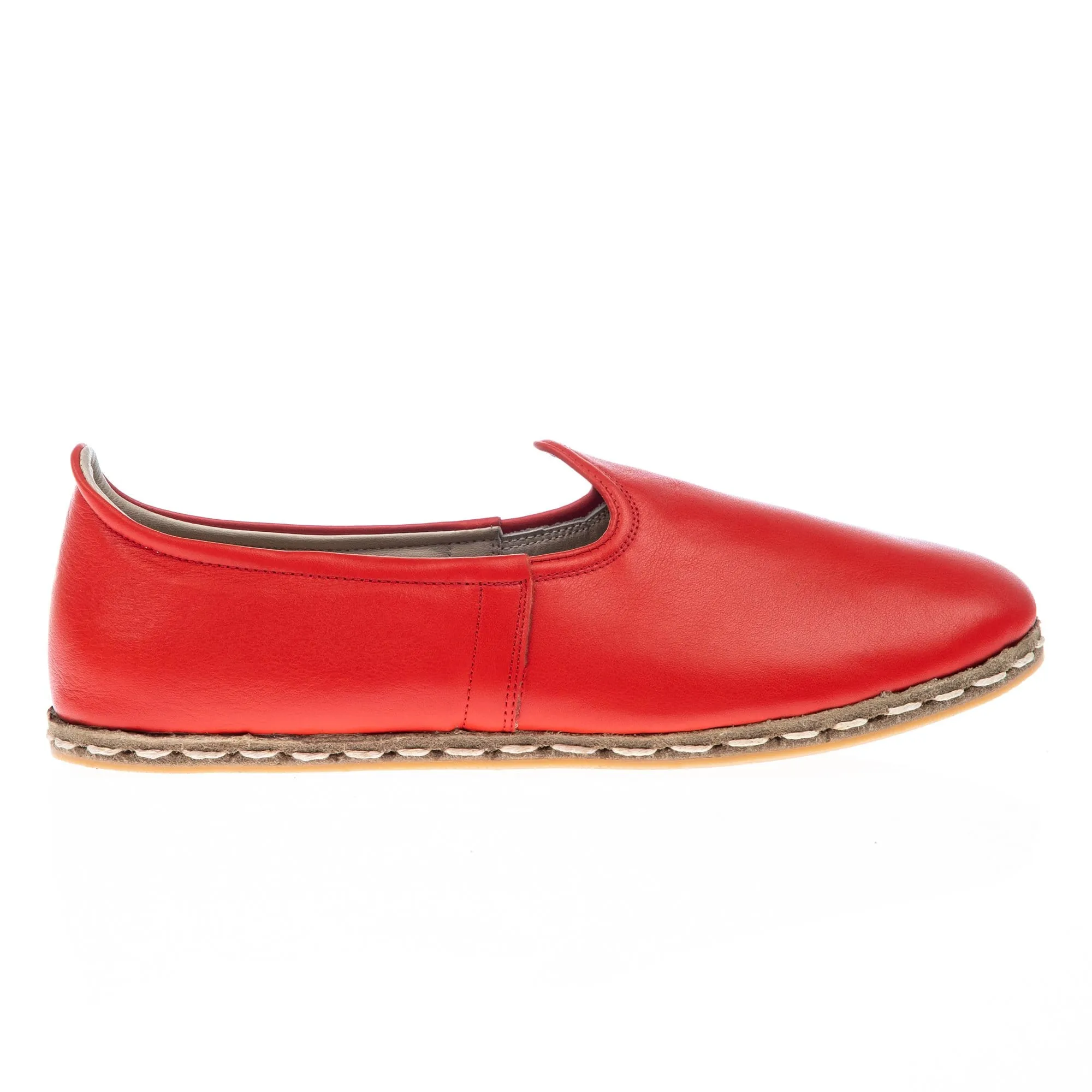 Men's Red Slip On Shoes