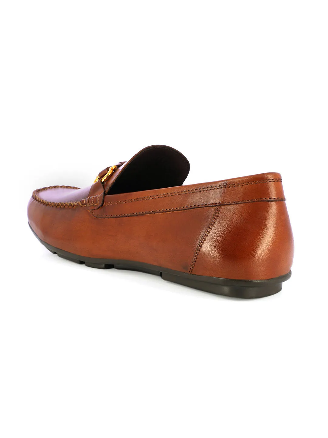 Men's Tan Leather Loafers