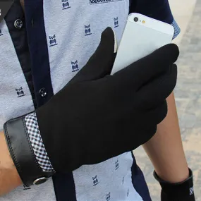 Men's Touch Screen Gloves Smartphone Tablet Full Finger Glove SM6