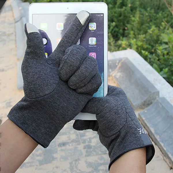 Men's Touch Screen Gloves Smartphone Tablet Full Finger Glove SM6