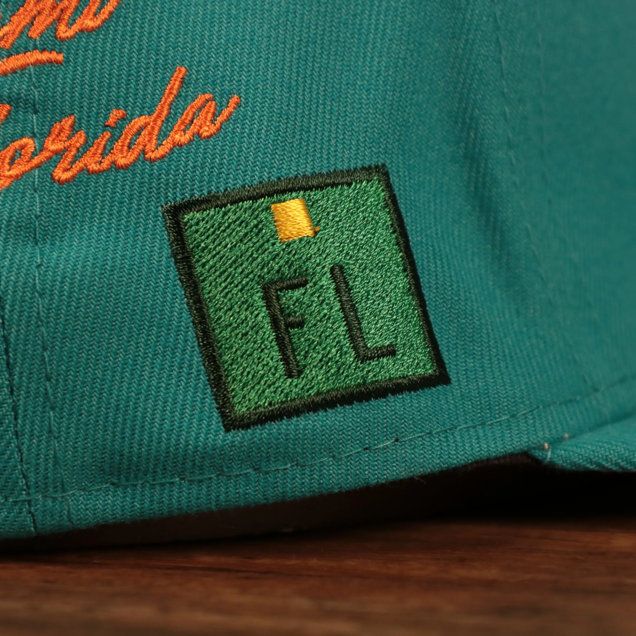 Miami Dolphins City Transit All Over Side Patch Gray Bottom 59Fifty Fitted Cap