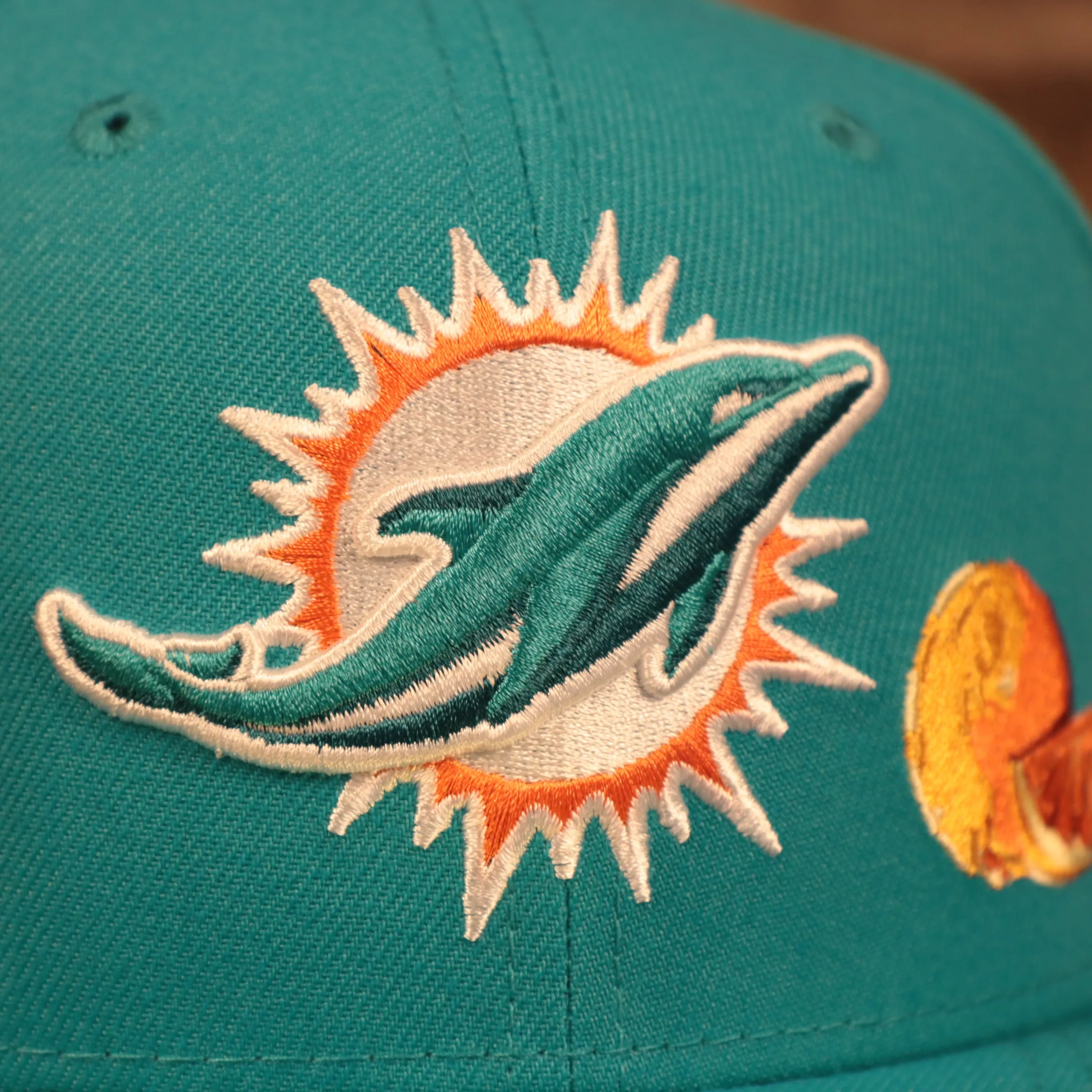 Miami Dolphins City Transit All Over Side Patch Gray Bottom 59Fifty Fitted Cap